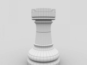 chess pieces  chessboard  wood 3D 模型