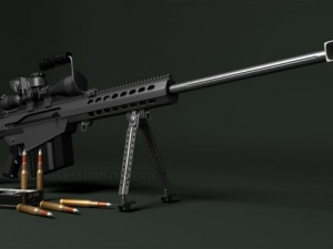 barret m107 Modello 3D