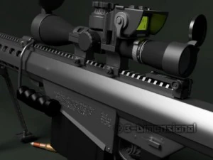 barret m107 3D Model
