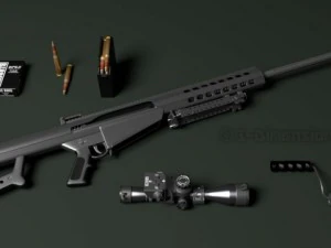 barret m107 3D Model