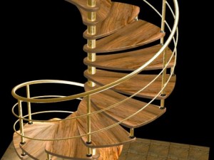 spiral stairs Model 3D