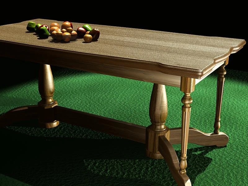 table 3D Model .c4d .max .obj .3ds .fbx .stl .blend 