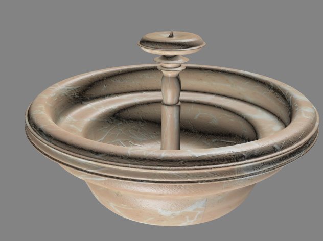 fontan 3D-Modell .c4d .max .obj .3ds .fbx .stl .blend 