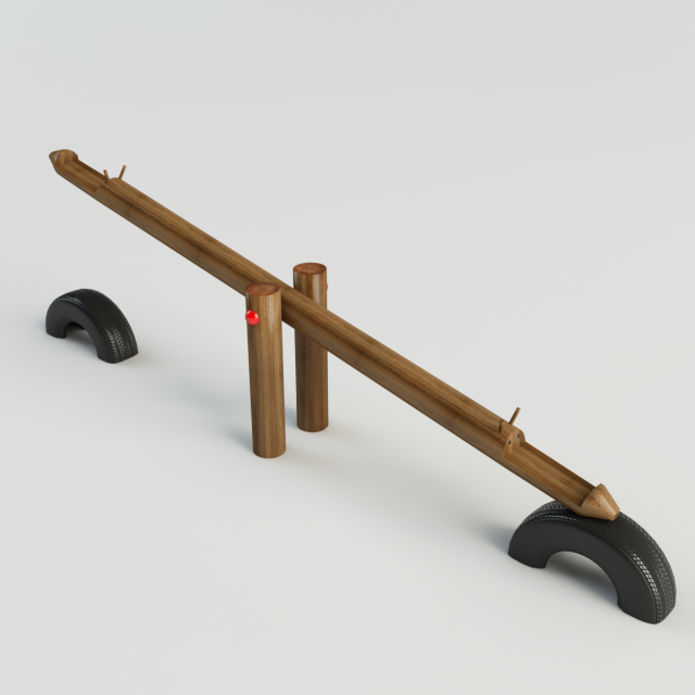 seesaw giraffe 3D Model .c4d .max .obj .3ds .fbx .stl .blend 
