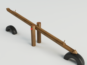 seesaw giraffe 3D Model