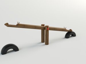 seesaw giraffe 3D Model