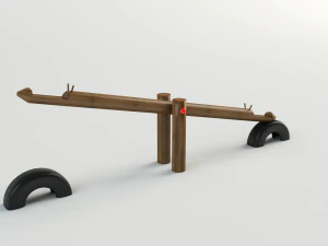 seesaw giraffe 3D Model
