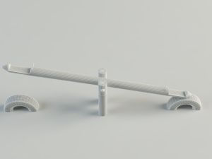 seesaw giraffe 3D Model