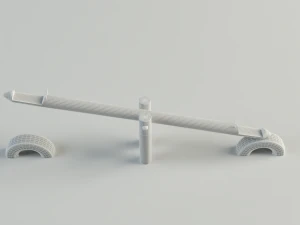 seesaw giraffe 3D Model