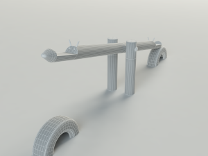 seesaw giraffe 3D Model