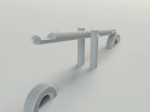 seesaw giraffe 3D Model