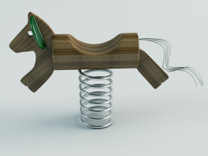 wood horse 3D Model
