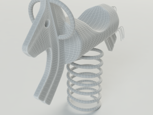 wood horse 3D Model