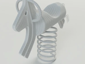wood horse 3D Model