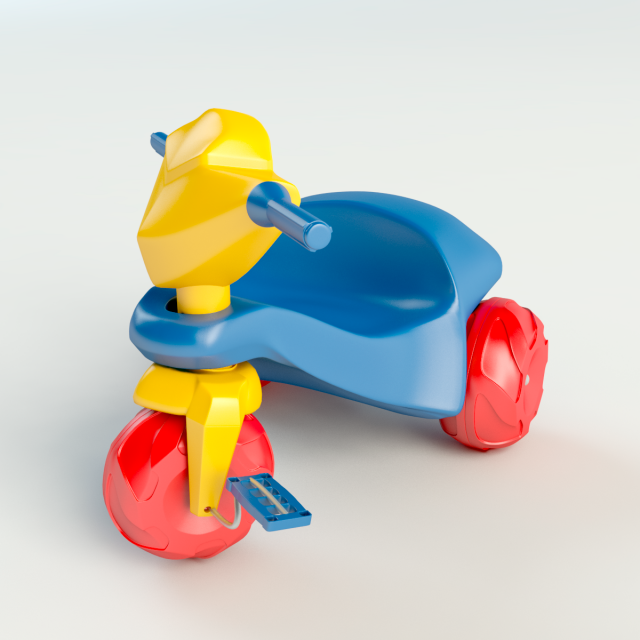 Plastic tricycle outlet