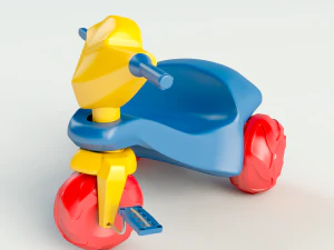 प्लास्टिक तिपहिया साइकिल 3D मॉडल