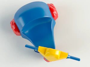 प्लास्टिक तिपहिया साइकिल 3D मॉडल