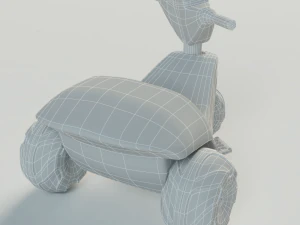 प्लास्टिक तिपहिया साइकिल 3D मॉडल