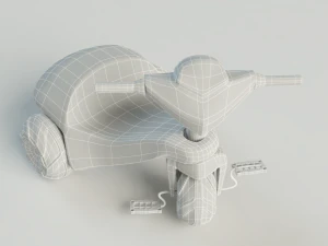 प्लास्टिक तिपहिया साइकिल 3D मॉडल