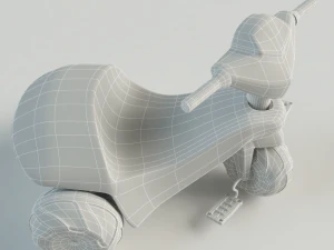 प्लास्टिक तिपहिया साइकिल 3D मॉडल