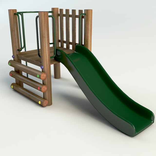 wood playground Modèle 3D .c4d .max .obj .3ds .fbx .stl .blend 