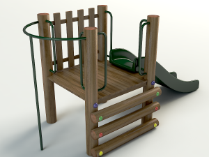 wood playground Modèle 3D
