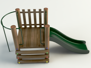 wood playground Modèle 3D