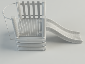 wood playground Modèle 3D