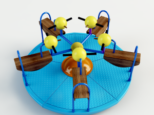 little duck merry go round 3D Model