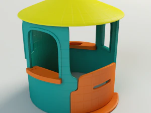 plastic toy house 3D Model