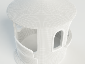 plastic toy house 3D Model