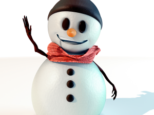 snowman rigged 3D Model