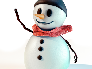 snowman rigged 3D Model