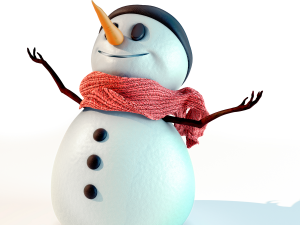 snowman rigged 3D Model