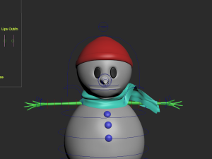 snowman rigged 3D Model