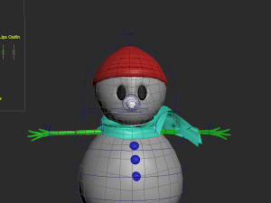 snowman rigged 3D Model