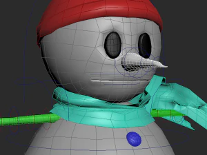 snowman rigged 3D Model