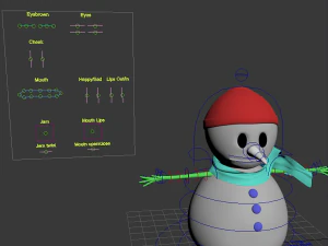 snowman rigged 3D Model