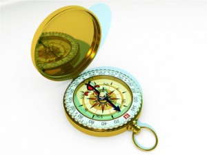 gold compass 3D Model