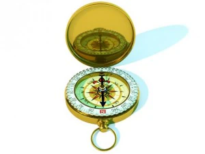 ゴールドコンパス 3Dモデル