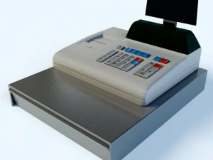 Caixa registradora Modelo 3D