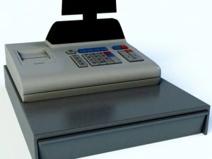 Caixa registradora Modelo 3D