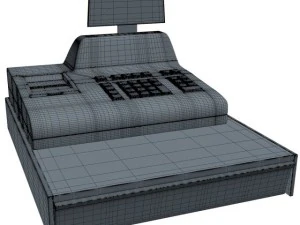 Caixa registradora Modelo 3D