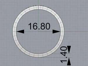 anel Modelo de Impressão 3D