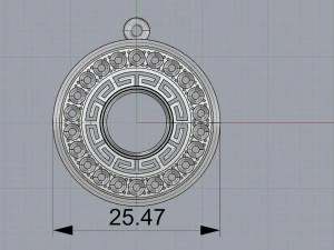 pingente Modelo de Impressão 3D