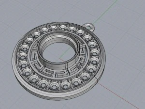 pingente Modelo de Impressão 3D