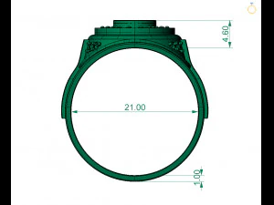 戒指 3D 打印模型