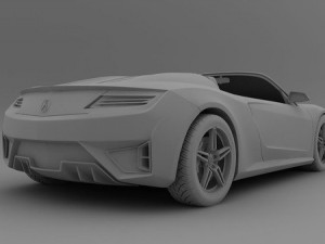 acura nsx roadster 2013 3D Model