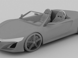 acura nsx roadster 2013 3D Model