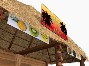 kiosk on the beach 3D Model